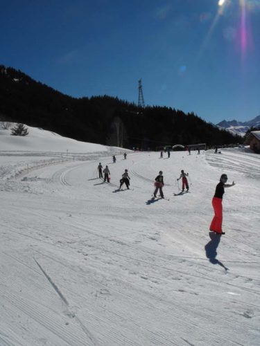 Cours de ski de fond scolaires