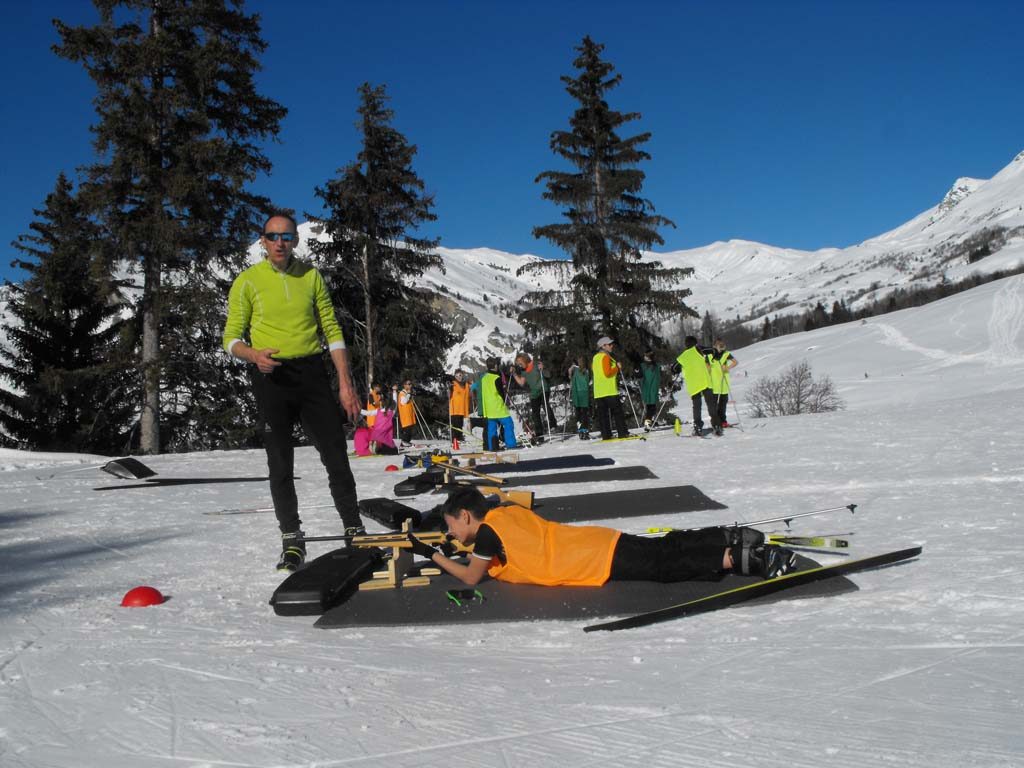 Cours de biathlon