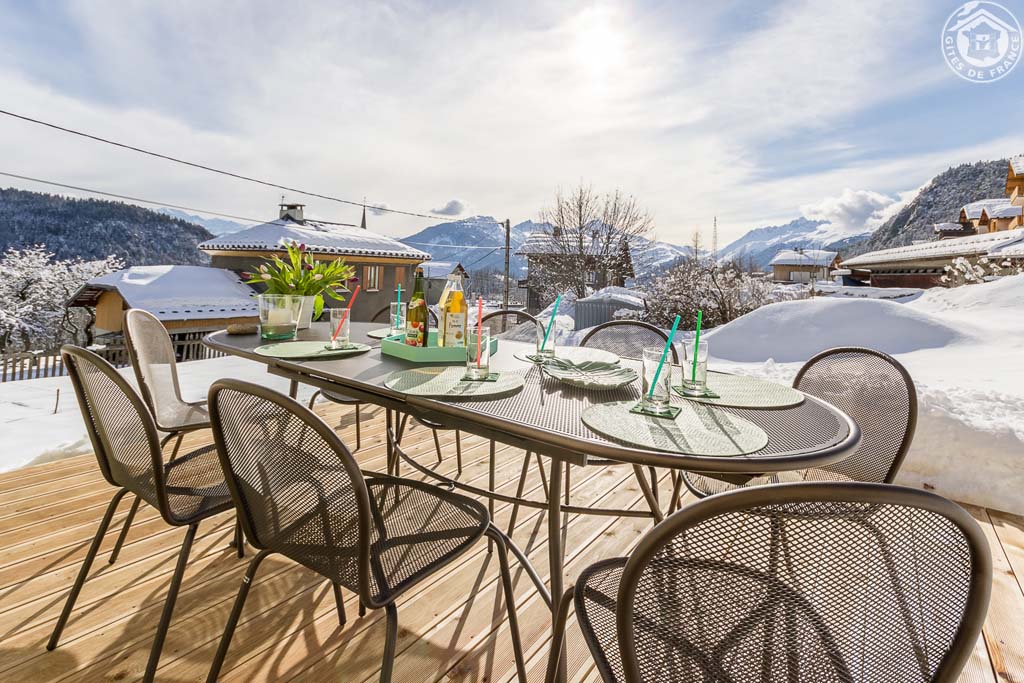 Terrasse gîte du Tilleul