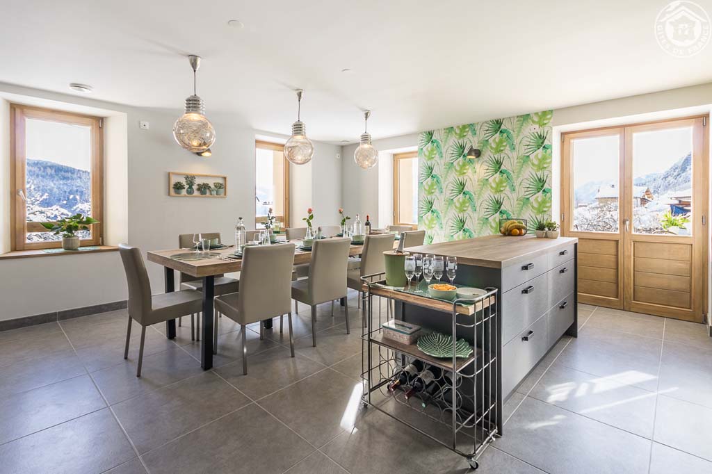 Salle à manger gîte du Tilleul