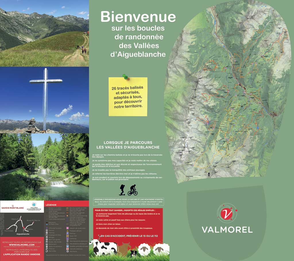 Maison de la Montagne de Nâves carte de randonnée